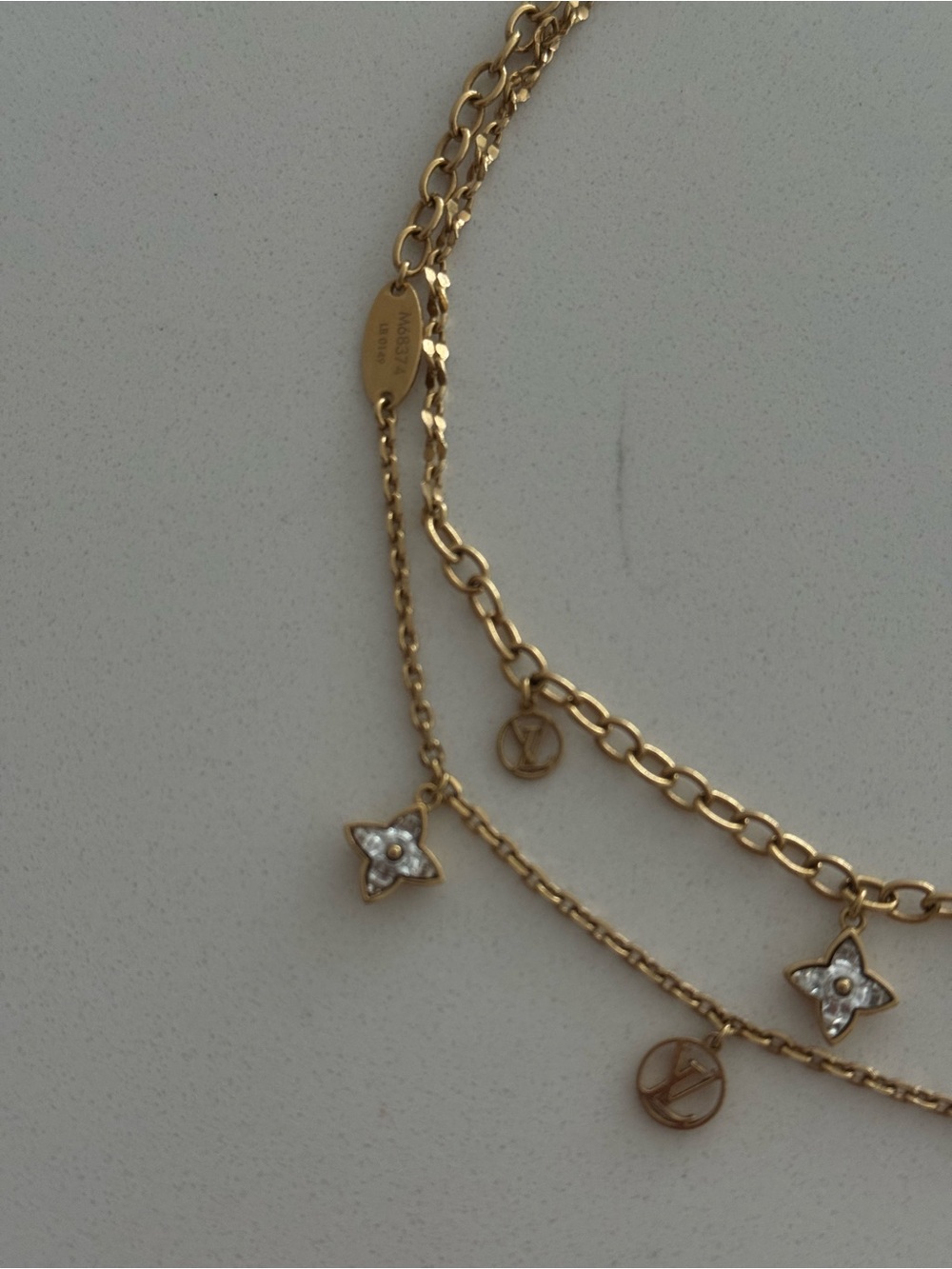 Louis Vuitton Gold Multi-Layer Charm Necklace - Picture 3 of 5